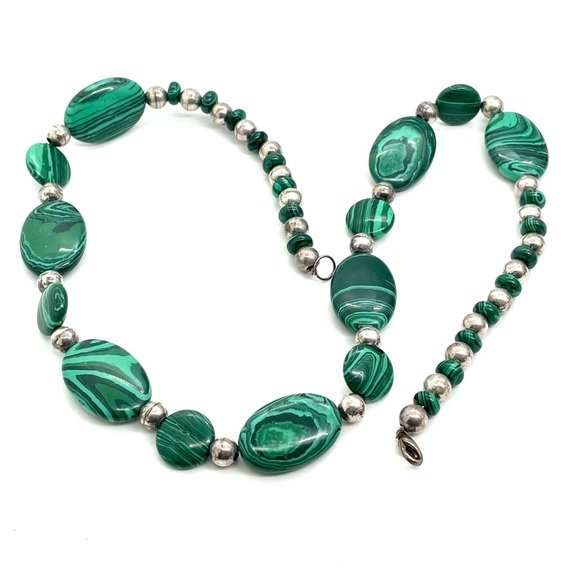 New Malachite Necklace 24”